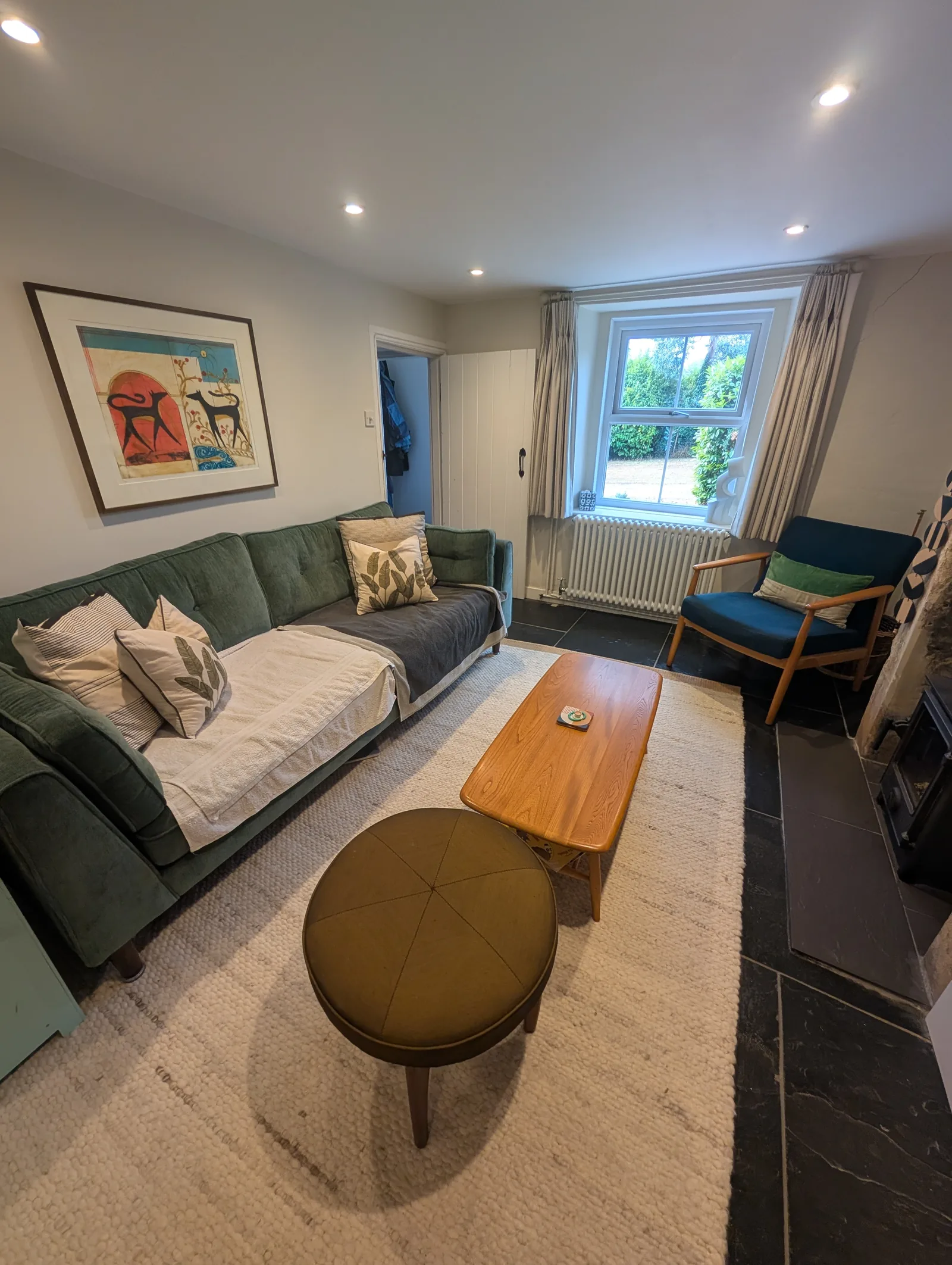 Living room after a CNP Services clean