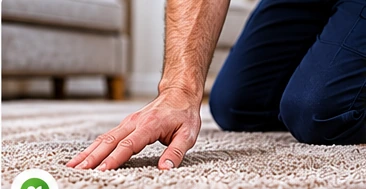 CNP Services — professional carpet cleaning in progress