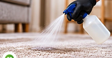 CNP Services — professional carpet cleaning in progress